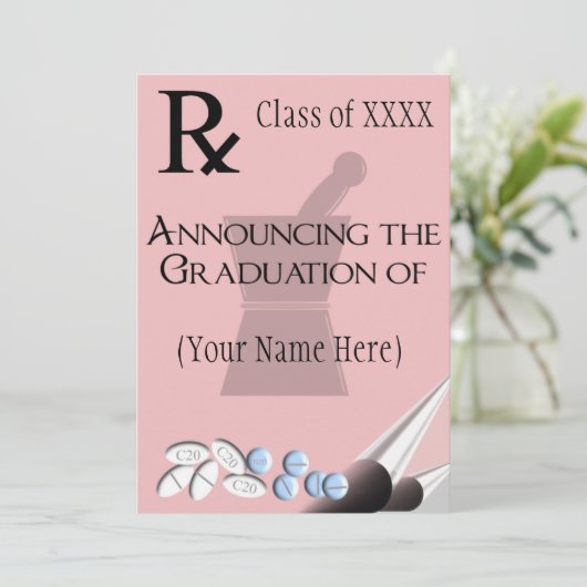 Invitation Conception 5 de protection de Rx d'invitations (Debout devant)