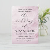 Invitation Conception abstraite de Blush mariage (Debout devant)