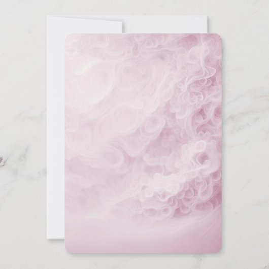 Invitation Conception abstraite de Blush mariage (Dos)