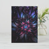 Invitation Conception Abstraite des fleurs fractales. (Debout devant)