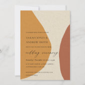 INVITATION CONCEPTION ABSTRAITE MODERNE DE LA TERRACOTTA (Devant)