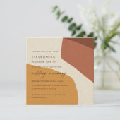 INVITATION CONCEPTION ABSTRAITE MODERNE DE LA TERRACOTTA (Debout devant)