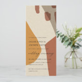 INVITATION CONCEPTION ABSTRAITE MODERNE DE LA TERRACOTTA (Debout devant)