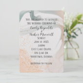 Invitation Conception Abstraite Neutre Douce  (Debout devant)