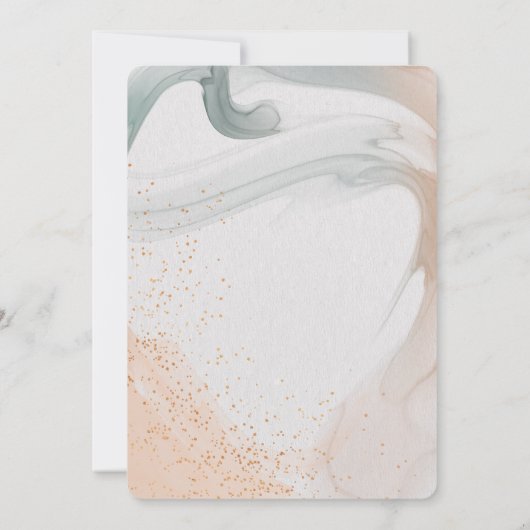 Invitation Conception abstraite neutre souple (Dos)