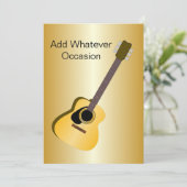 Invitation Conception acoustique de guitare (Debout devant)