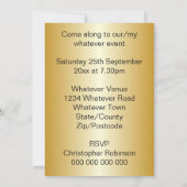 Invitation Conception acoustique de guitare (Dos)