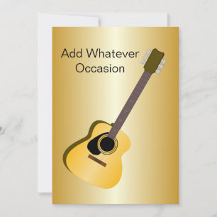 Invitation Conception acoustique de guitare