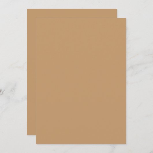 Invitation Conception avec un Arrière - plan Brown et une bor (Devant / Derrière)