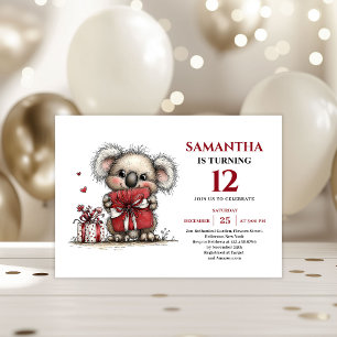 Invitation Conception charmante et fantaisiste de koala pour