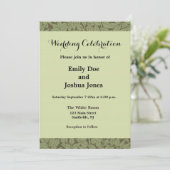 Invitation Conception classique Art Nouveau de branche de Wil (Debout devant)