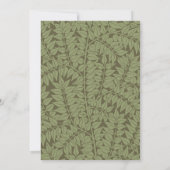 Invitation Conception classique Art Nouveau de branche de Wil (Dos)