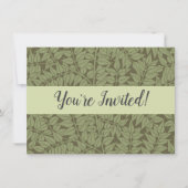 Invitation Conception classique Art Nouveau de branche de Wil (Devant)