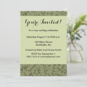 Invitation Conception classique Art Nouveau de branche de Wil (Debout devant)