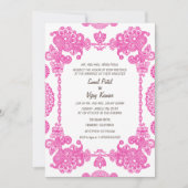 Invitation Conception complexe du Mariage indien (Devant)