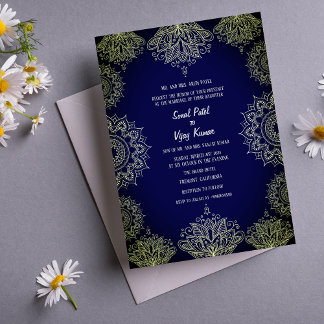 Invitation Conception complexe du Mariage indien