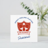 Invitation Conception cool de pickleball à porter (Debout devant)