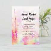 Invitation Conception couleur de l'aquarelle supérieure de la (Debout devant)