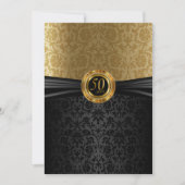 Invitation Conception Damas 50e Anniversaire (Devant)