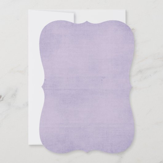 Invitation conception d'angle à ossature fleurie violette et  (Dos)