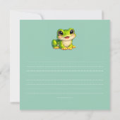 Invitation Conception d'animal Kawaii de grenouille aux grand (Dos)