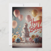 Invitation Conception d'anniversaire (Dos)