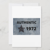 Invitation Conception d'anniversaire rétro authentique vintag (Devant)