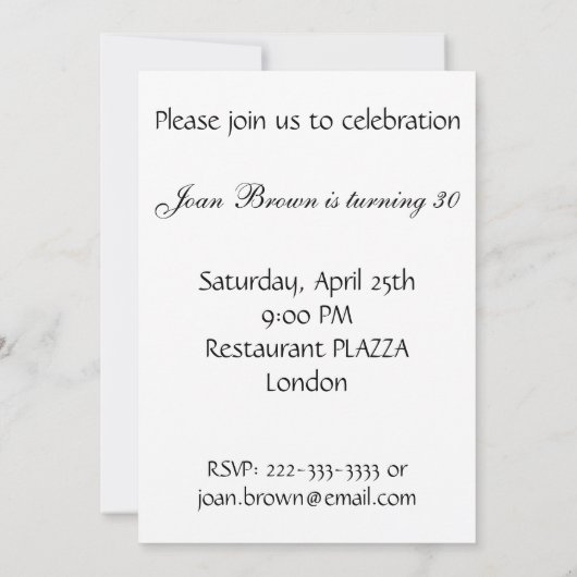 Invitation Conception d'arc de diamant noir d'invitation de (Dos)