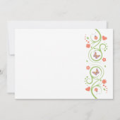 Invitation Conception de baby shower (Dos)