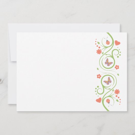 Invitation Conception de baby shower (Dos)