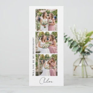 Invitation Conception de bande de photo d'impression pour dem
