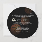 Invitation Conception de Bar Mitzvah de basketball PixDezines (Dos)