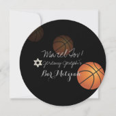 Invitation Conception de Bar Mitzvah de basketball PixDezines (Devant)