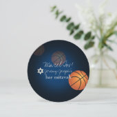 Invitation Conception de Bar Mitzvah de basketball PixDezines (Debout devant)