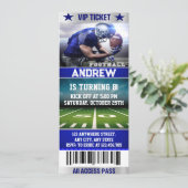 Invitation Conception de billets de football unique Invitatio (Debout devant)