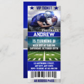 Invitation Conception de billets de football unique Invitatio (Devant / Derrière)