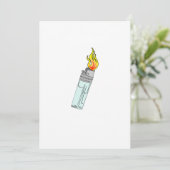 Invitation Conception de briquet et de flamme (Debout devant)