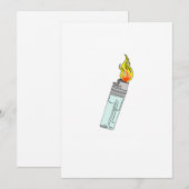 Invitation Conception de briquet et de flamme (Devant / Derrière)