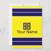 Invitation Conception de Burlap personnalisable en rayures ja (Devant)