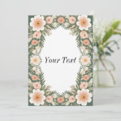 Invitation Conception de cadre floral  (Debout devant)