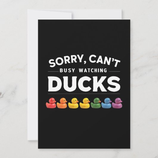 Invitation Conception de canard en caoutchouc pour canard de  (Devant)