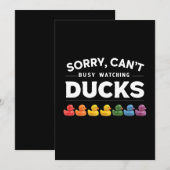 Invitation Conception de canard en caoutchouc pour canard de  (Devant / Derrière)