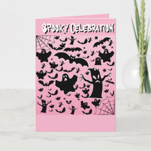 Invitation Conception de célébration de fantômes chauves-sour