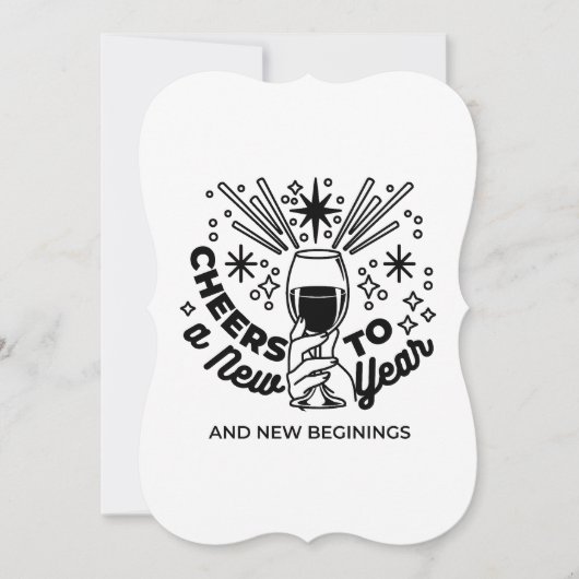 Invitation Conception de célébration de la nouvelle année (Devant)