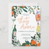 Invitation Conception de célébration de mariage avec cocktail (Devant)