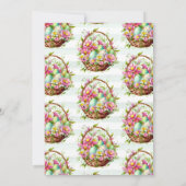 Invitation Conception de chasse aux œufs de brunch de Pâques  (Dos)