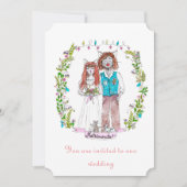 Invitation Conception de chats de mariage (Devant)