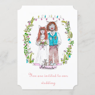 Invitation Conception de chats mariages