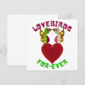 Invitation Conception de cœurs d'amoureux radieux (Devant / Derrière)