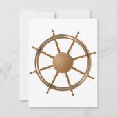 Invitation Conception de compas de roue de navire nautique vi (Devant)